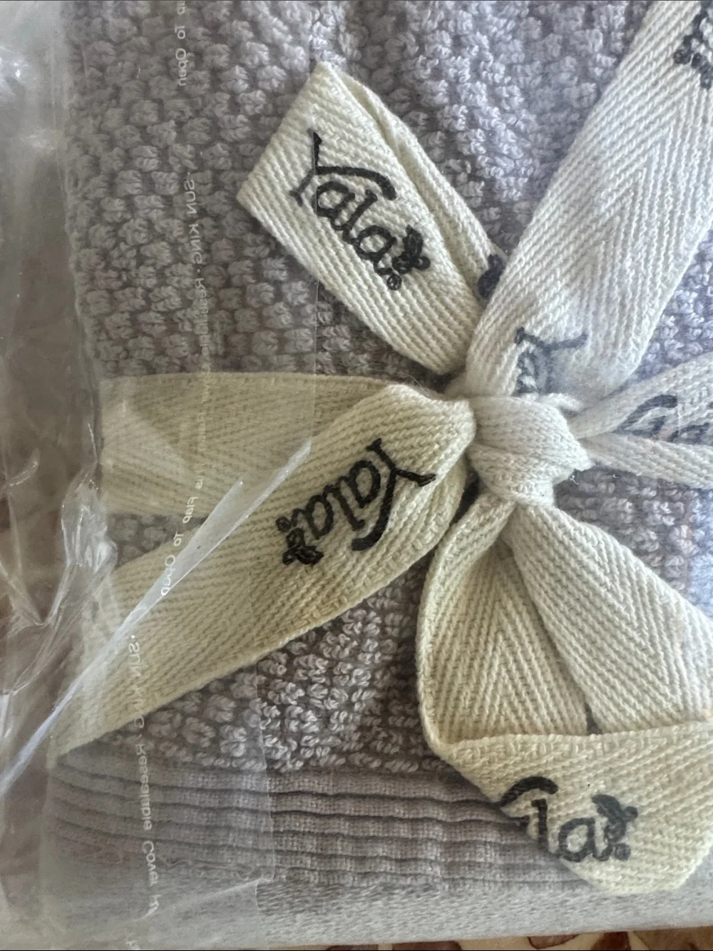 NWT 4 Yala Organic Cotton Plush Tan Terry Cloth Washcloths soft thick luxurious